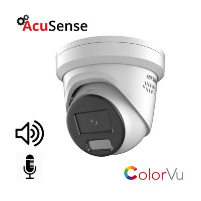 DS-2CD2347G2-L(2.8mm) - Cámara IP Hikvision Onvif Poe Outdoor 4MP Turret  ColorVu AcuSense LED Blanco 