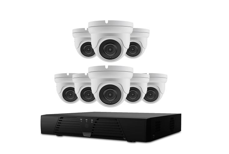 Hiwatch By Hikvision 8ch 8mp Dvr 8x Securicam White 4k 3 6mm Lens Dome Camera 30m Ir Hd Cctv Kit